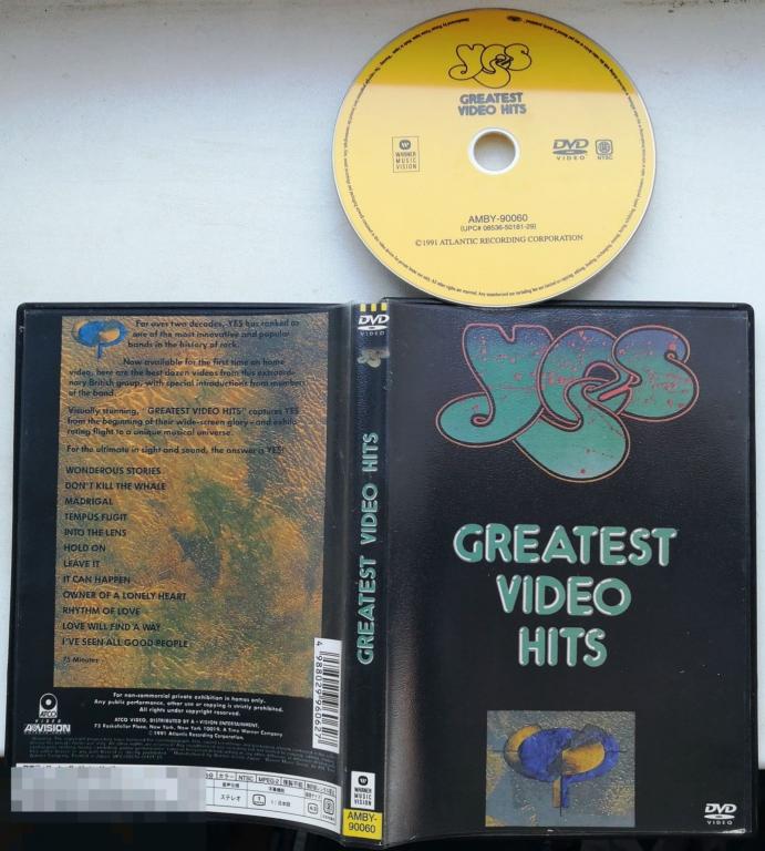 Yes ‎– Greatest Video Hits 2005 (DVD  Unofficial Release) Состояние: "VERY GOOD" 