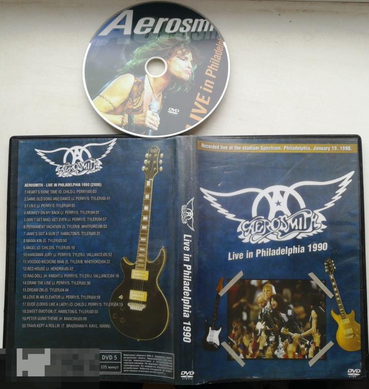 AEROSMITH - Live In Philadelphia 1990 / 2008 / DVD Сост.- "VERY GOOD" 