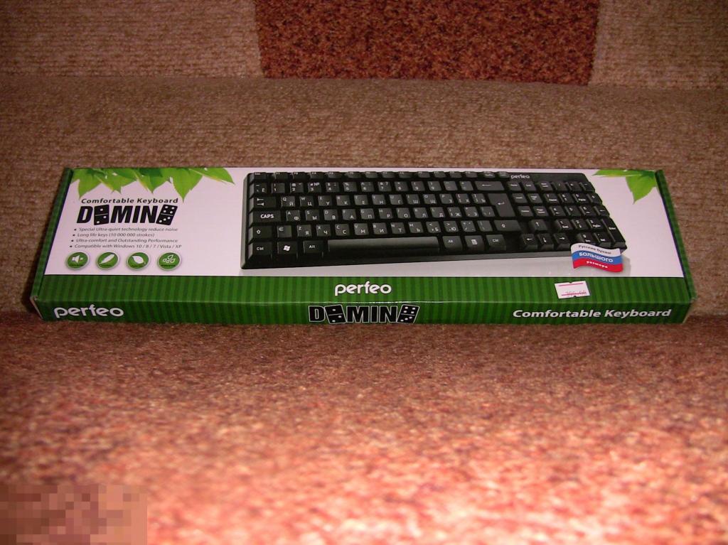 024 .НОВАЯ клавиатура PERFEO Domino (USB) 