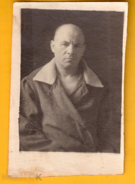 0196 .Старое фото, мужчина, фронтовик, госпиталь, 1944 год, 5,5х7,5 