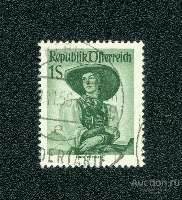 1951 г. Австрия - Провинциальные костюмы (s4759)