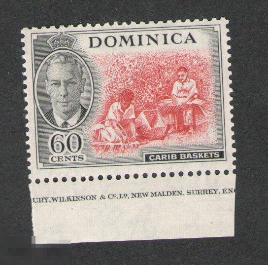 Доминика. Георг VI. 1946. Плетение корзин. 