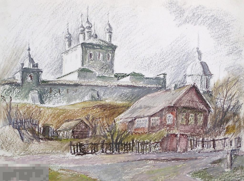 Переславль залесский рисунок карандашом