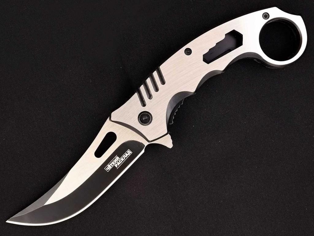 Нож складной автоматический  "Чёткий расклад " A-233