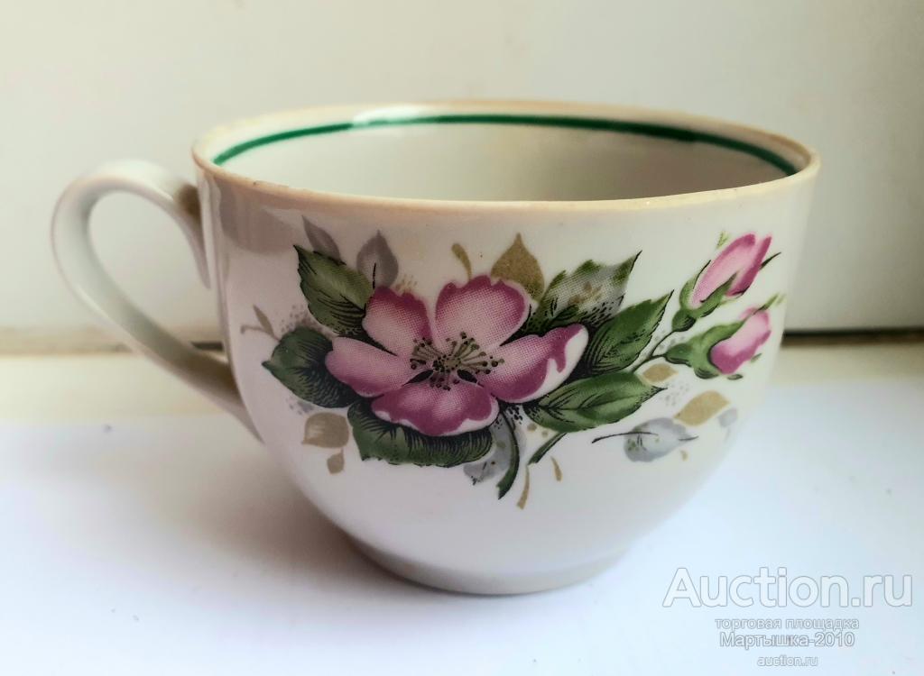Советская чашка СССР розы розочки.