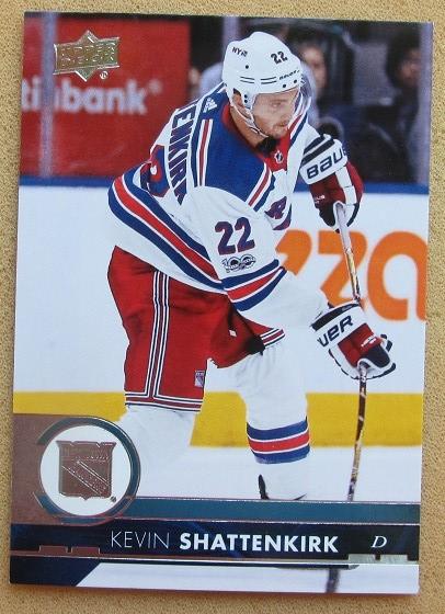 НХЛ Кевин Шаттенкирк Нью-Йорк Рейнджерс № 378