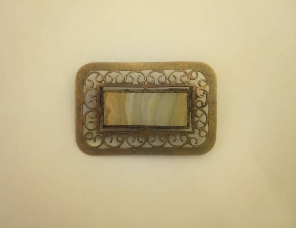 Брошь СССР. Серебро 875. Именник "3ХЮ".