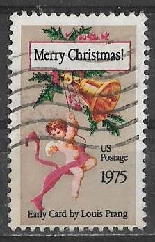 США 1975 г. Рождество Религия, гаш.