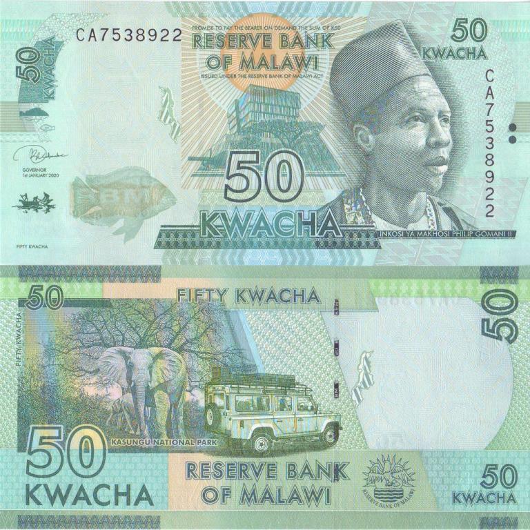 Малави 50 квача 2020 P64g пресс unc