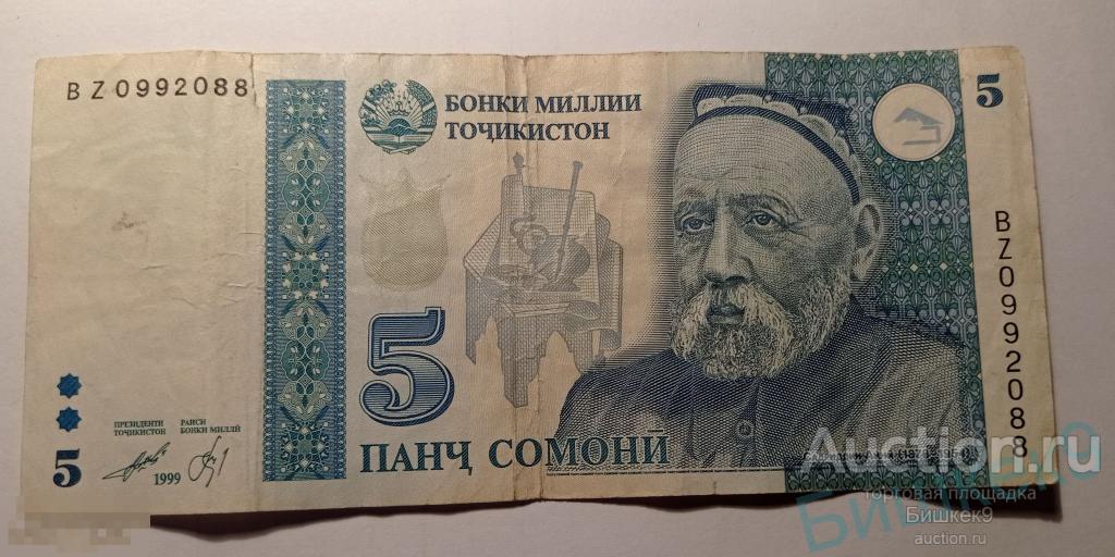 10000 Рублей в Сомони на сегодня.