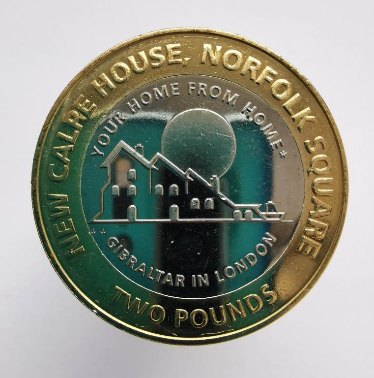 Гибралтар 2 фунта 2018 Новый Calpe House