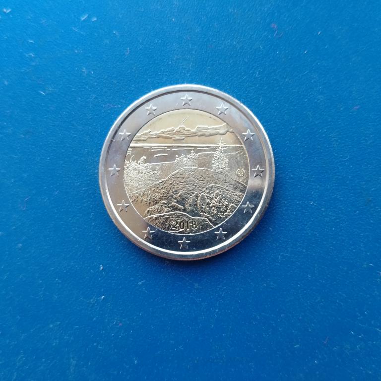 Финляндия 2 евро 2018 Национальные ландшафты Коли.  лот 3