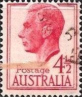 Австралия 1951 MiNr 216 (0.2€) Стандарт. Король Георг VI. U