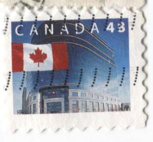 Канада. Стандарт. Здание и флаг 48с.гаш