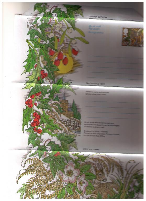 Великобритания 1987 ? Аэрограмма с оригинальной маркой.