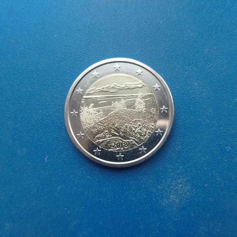 Финляндия 2 евро 2018 Национальные ландшафты Коли.  лот 4