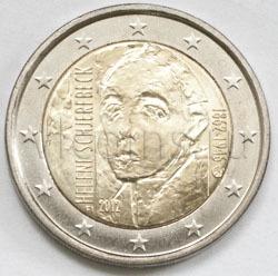 Финляндия 2 евро 2012 Хелена Шерфбек UNC 16391