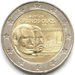 Люксембург 2 евро 2012 Великие герцоги Анри и Вильгельм IV UNC 11161