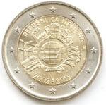 Италия 2 евро 2012 10 лет евро UNC 10821