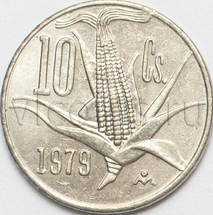 Мексика 10 сентаво 1978 1979 Кукуруза VF XF 65441