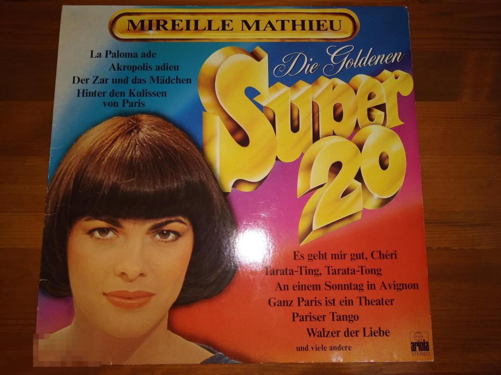Mireille Mathieu - Die Goldenen Super 20 / LP / Germany / 1977 / ЕХ/VG+ 