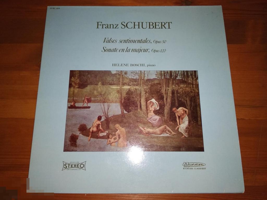 Franz Schubert, Helene Boschi ‎– Valses Sentimentales, Op. 50, Op. 120 / LP / France 