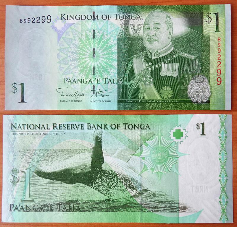 Тонга 1 паанга 2008 GEM UNC Радар 992299 P-37