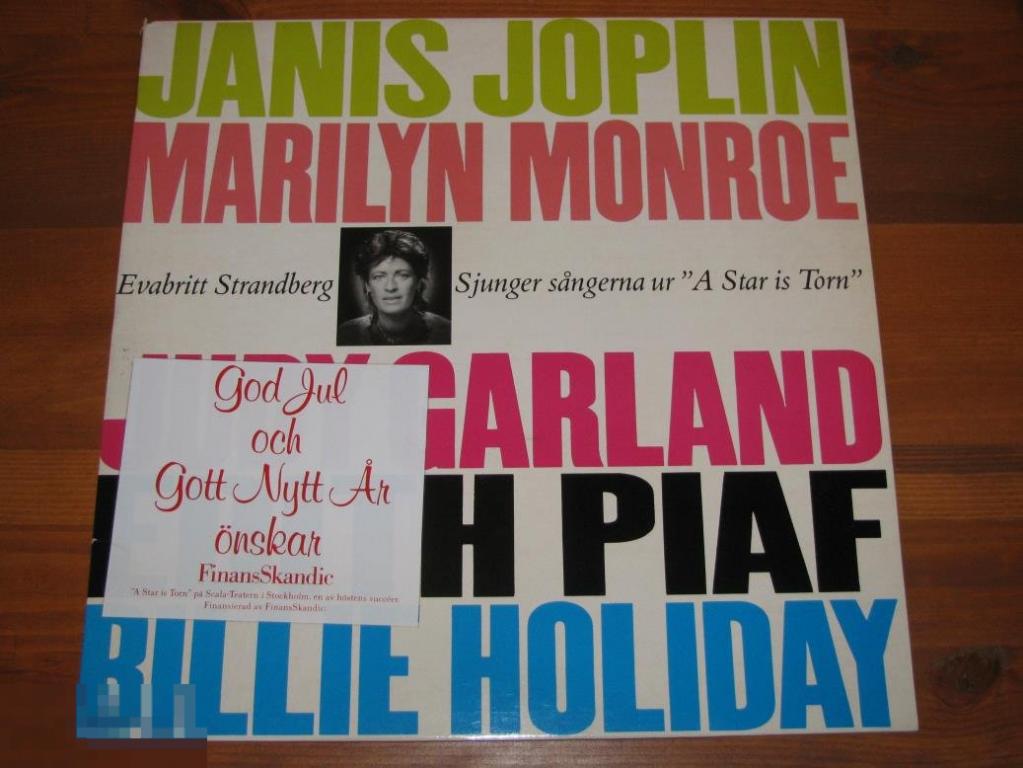 Evabritt Strandberg - A Star Is Torn / LP / Sweden / 1985 / EX/EX 