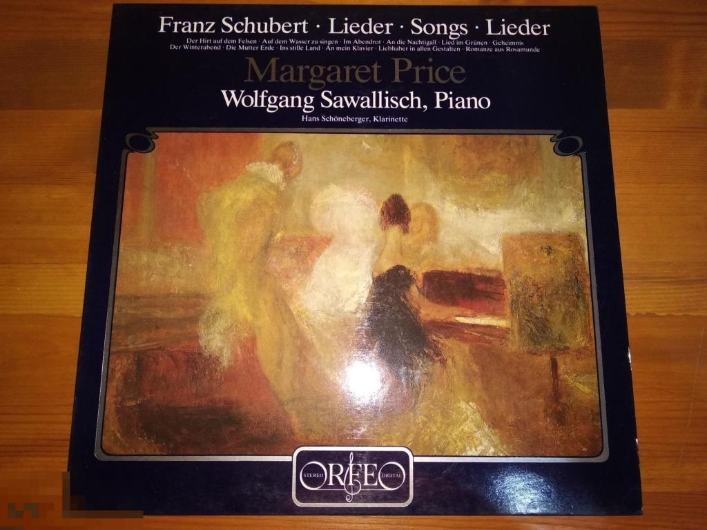 Schubert‎, Wolfgang Sawallisch, Margaret Price - Ausgewählte Lieder / LP / Germany / 1981 