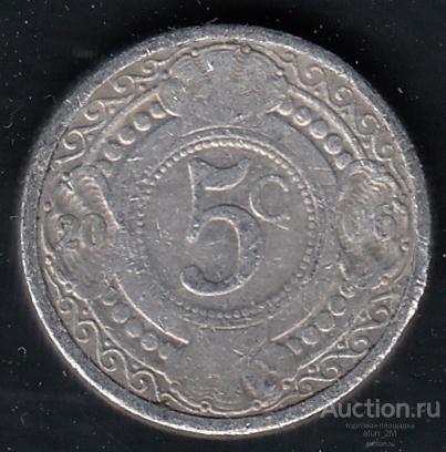 Нидерландские Антильские острова (Антилы). 5 центов. 2006 год. XF