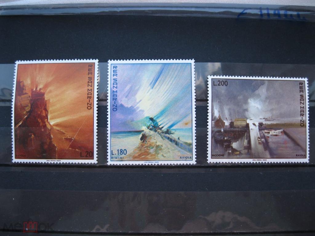 Сан-Марино - Живопись.Р Виола 1969.MNH.Редкие !