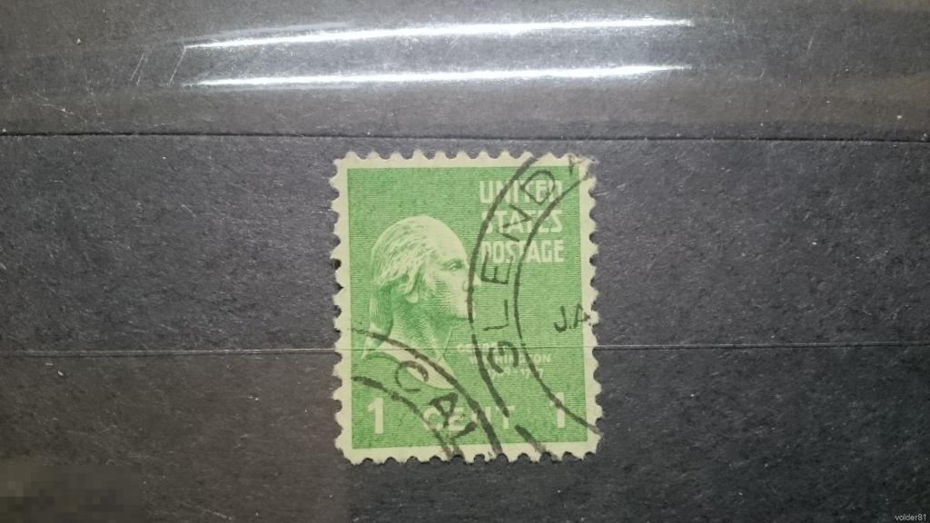 133. США. Джордж Вашингтон. 1938 год. 1 цент. 