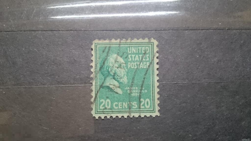 134. США. Джеймс Гарфилд. 1938 год. 20 центов. 