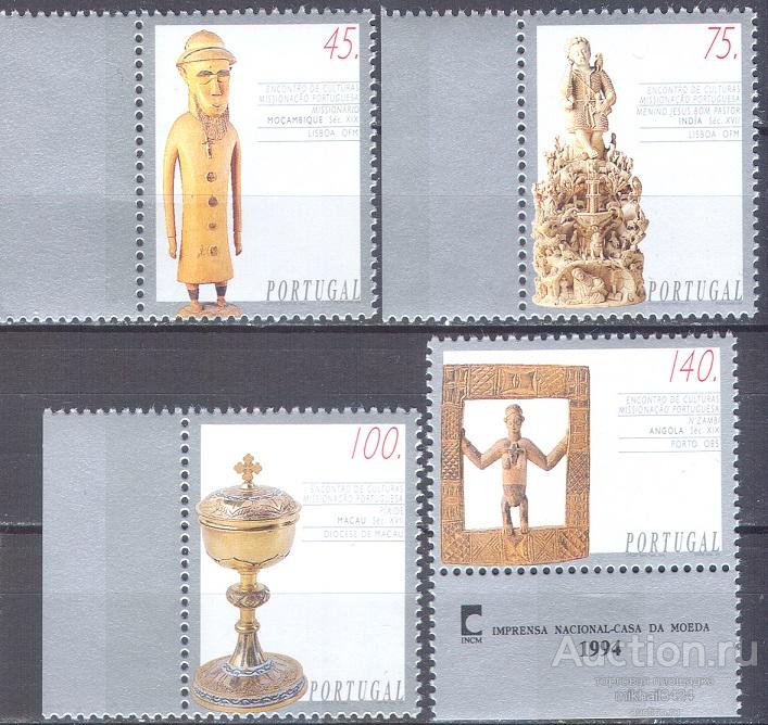 С8476 ✅ Религия Христианство Миссионеры Культура 1994 Португалия 4м п/с ** 5,5МЕ