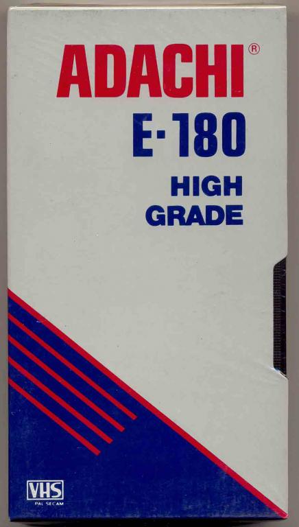 VHS Видеокассета ADACHI E-180 3 hours НОВАЯ ЗАПЕЧАТАНА (лот 6)