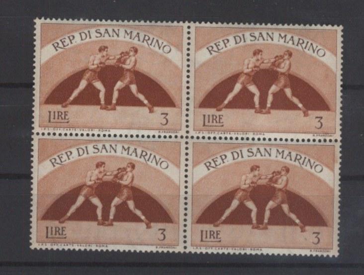Сан-Марино 1954 Mi 515 ** Бокс кварт