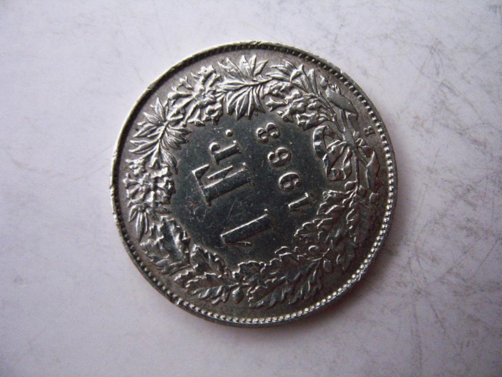 1 франк 1963 года Швейцария в коллекционном состоянии