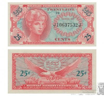 25 центов 1965 США военный платежный сертификат, копия арт. 19-16414