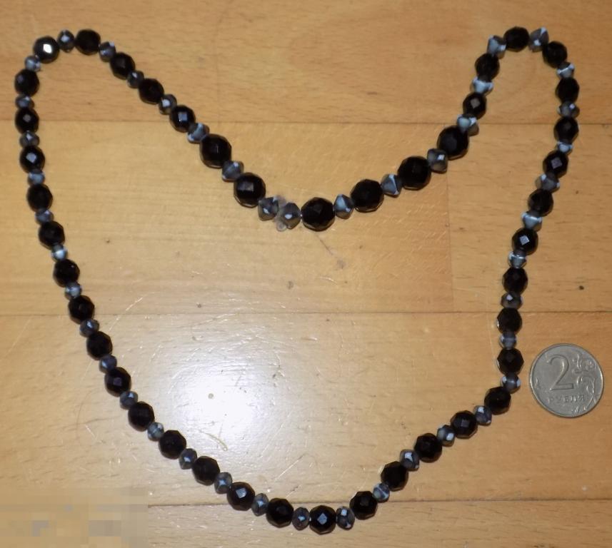 Бусы Чешская бижутерия Длина  60 см 