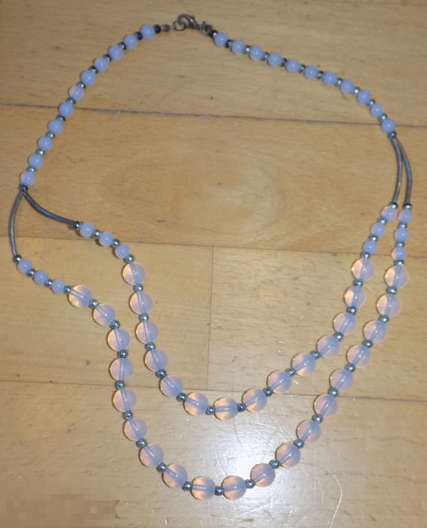 Бусы  Лунный камень Имитация  Длина 50 см 