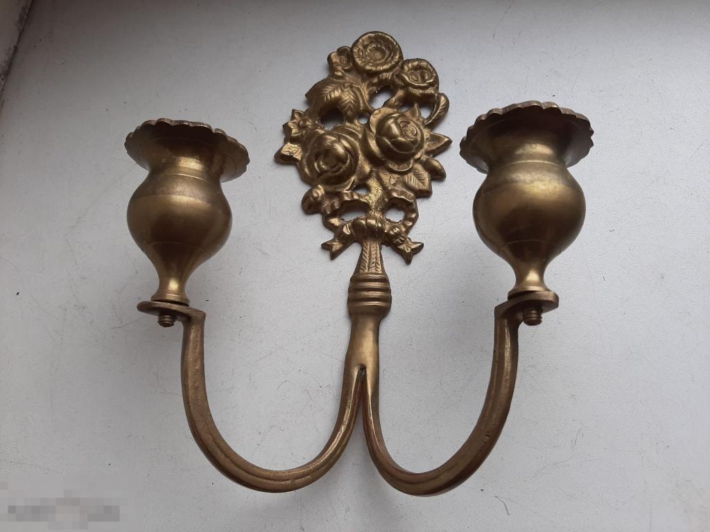 Бра подсвечник старинное , бронза — покупайте на Auction.ru по выгодной ...