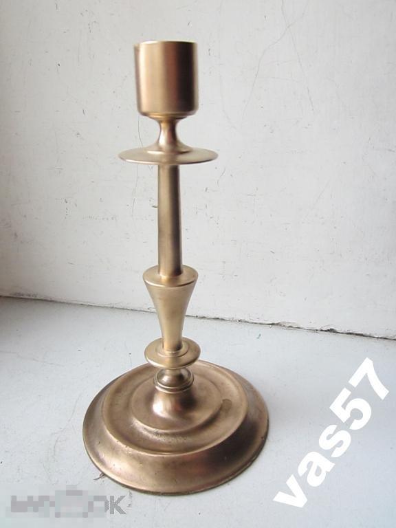 Подсвечник старая бронза 18,7 см 