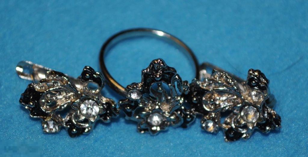 Серьги + Кольцо тк 