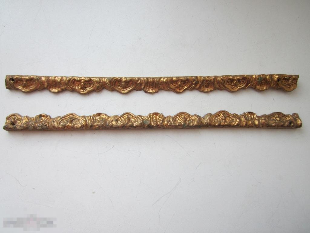 НАКЛАДКА мебельная старая бронза  27,5см 2шт 