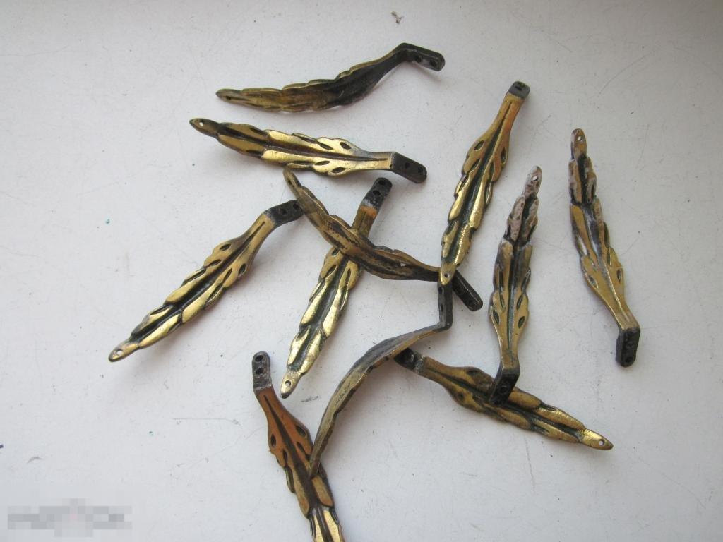 Накладка Ветка старинная бронза 9х1,6 см 11шт 