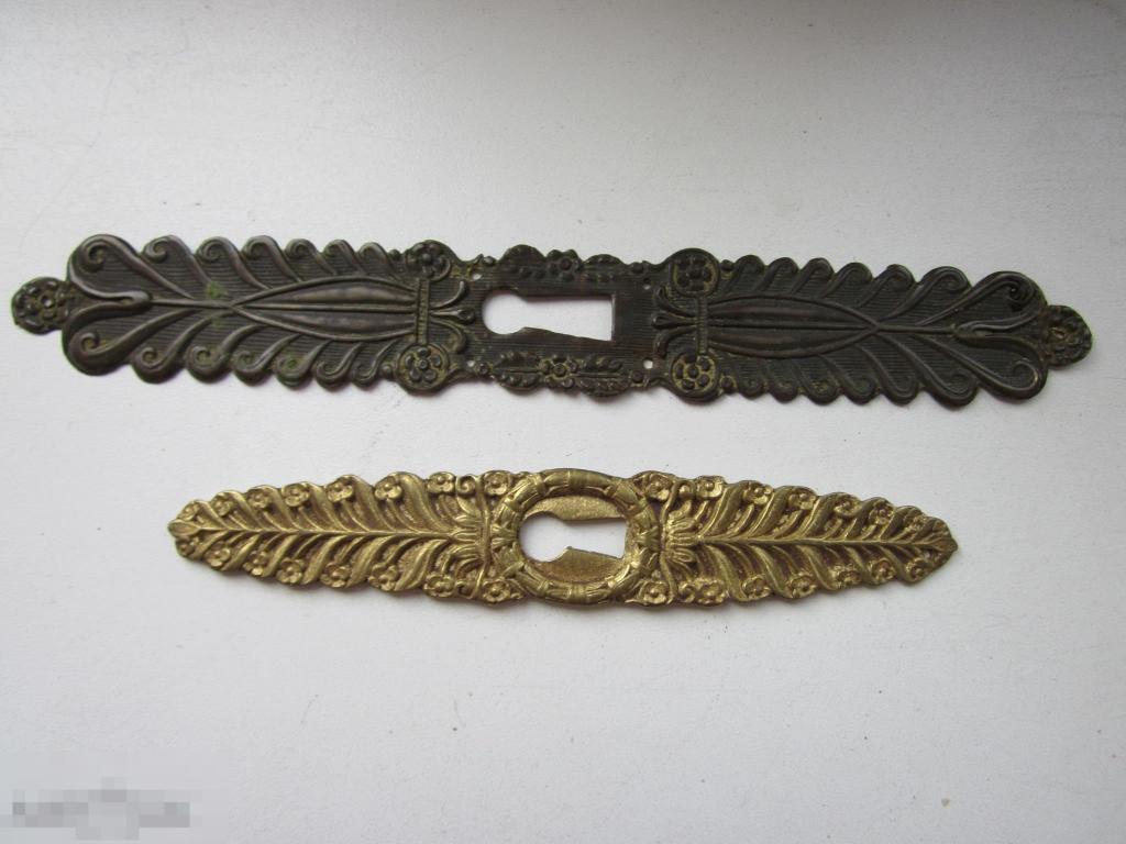 Старинная мебельная накладка ключ 217 мм - длинна 