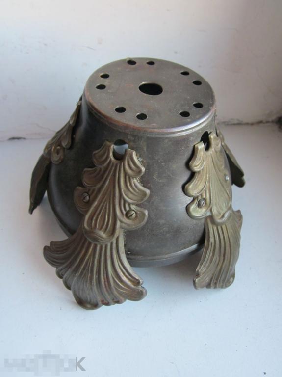 Старинная накладка лампа светильник бронза 