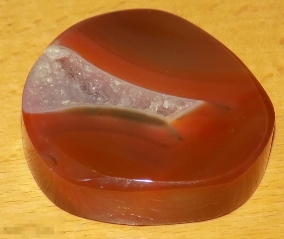 Срез камня Сердолик 5 х 5 х 1.2 см 