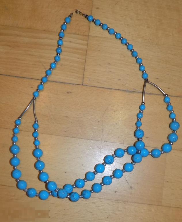 Бусы  БИРЮЗА  Длина 52 см 