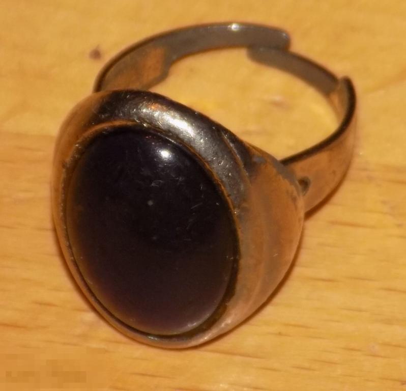 Кольцо Металл Стекло Размер 18 ( регулируемый) 